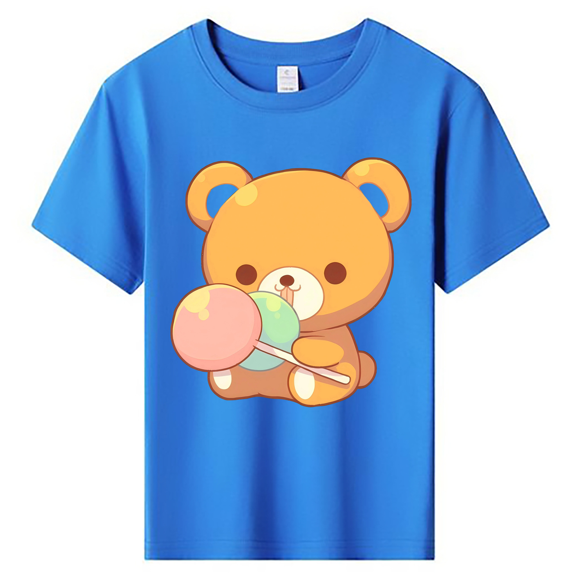 （画像用） リラックマ リラックマ キイロイトリ Rilakkuma Korilakkuma Kiiroitori 綿100％キッズTシャツ（フロントプリント）